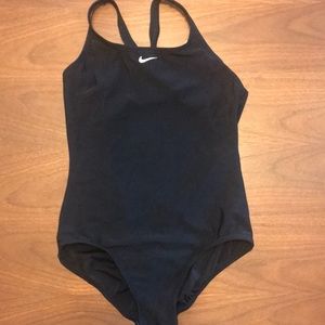 Girls 14 Nike swimsuit black